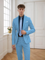 Men's Suits 2 Pieces Modern Style One Button for Business and Weddings