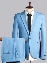 Men's Suits 2 Pieces Slim Fit One Button Wedding Groom Outfit