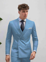 Men's Suits 2 Pieces Slim Fit Two Buttons Office Wear Sharp and Polished Appearance