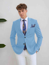 Men's Suits 2 Pieces Tailored Fit Two Buttons Suit Elegant Formal Wear for Business and Weddings