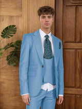 Men's Suits 3 Pieces Classic Fit One Button Wedding Groom Outfit