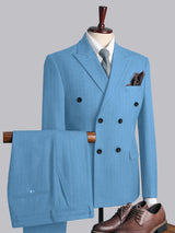 Men's Suits 3 Pieces Modern Style Double Breasted Elegant Formal Wear for Special Occasions