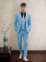 Men's Suits 3 Pieces Modern Style One Button Wedding Groom Formal Wear