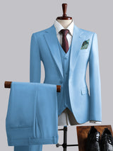 Men's Suits 3 Pieces Slim Fit One Button Engagement Party Outfit Professional Look