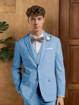Men's Suits 3 Pieces Tailored Fit Two Buttons Wedding Groom Formal Wear