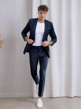 Men's Suits 2 Pieces Slim Fit One Button Wedding Outfit Elegant Gentleman Look