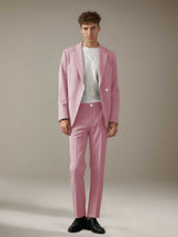 Men's Suits 2 Pieces Modern Style One Button Blazer and Trousers Daily Workwear Comfortable Fit