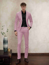 Men's Suits 2 Pieces Modern Style One Button for Business and Wedding