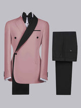 Men's Suits 2 Pieces Modern Style Shawl Lapel Outfit Elegant Style