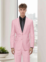 Men's Suits 2 Pieces Slim Fit Two Buttons Blazer and Trousers Cocktail Party Outfit Professional Look