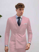 Men's Suits 2 Pieces Slim Fit Two Buttons Office Wear Sharp and Polished Appearance