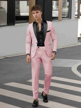 Men's Suits 2 Pieces Tailored Fit One Button Cocktail Event Outfit