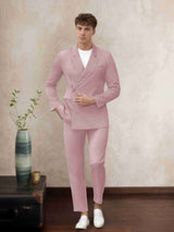 Men's Suits 2 Pieces Tailored Fit One Button Notch Lapel Wedding Guest Wear