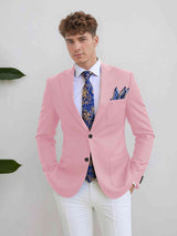 Men's Suits 2 Pieces Tailored Fit Two Buttons Suit Elegant Formal Wear for Business and Weddings