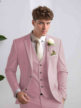 Men's Suits 3 Pieces Classic Fit One Button Groom Outfit Engagement Ceremony Luxury Style