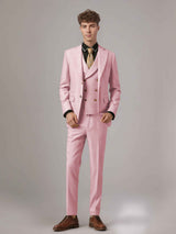 Men's Suits 3 Pieces Classic Fit Two Buttons Wedding Groom Outfit
