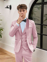 Men's Suits 3 Pieces Modern Style One Button Groom Outfit Classic Design