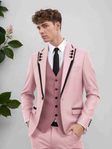 Men's Suits 3 Pieces Modern Style Two Buttons Engagement Party Outfit