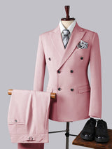 Men's Suits 3 Pieces Slim Fit Double Breasted Groom Outfit