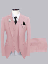 Men's Suits 3 Pieces Slim Fit One Button Wedding Outfit Elegant Formal Wear