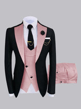 Men's Suits 3 Pieces Tailored Fit One Button Elegant Formal Outlook