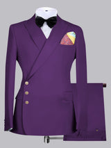 Men's Suits 2 Pieces Modern Style Double Breasted Comfortable Fit For Business & Office
