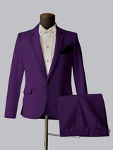 Men's Suits 2 Pieces Modern Style One Button Elegant Formal Wear for Special Occasions