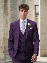 Men's Suits 3 Pieces Classic Fit Groom Outfit Timeless Elegance