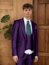Men's Suits 3 Pieces Classic Fit One Button Wedding Groom Outfit