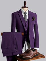 Men's Suits 3 Pieces Modern Style One Button Classic Design for Business and Weddings