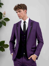 Men's Suits 3 Pieces Modern Style Two Buttons Engagement Party Outfit