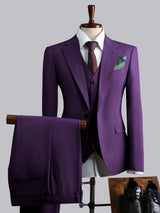 Men's Suits 3 Pieces Slim Fit One Button Engagement Party Outfit Professional Look