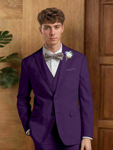 Men's Suits 3 Pieces Tailored Fit Two Buttons Wedding Groom Formal Wear