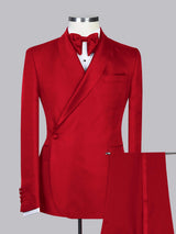 Men's Suits 2 Pieces Classic Fit One Button Wedding Guest Outfit