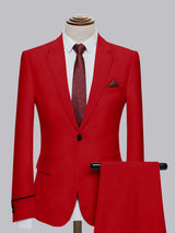 Men's Suits 2 Pieces Classic Fit One Button for Business and Weddings