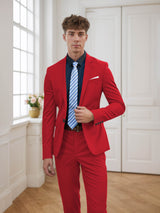 Men's Suits 2 Pieces Modern Style One Button for Business and Weddings