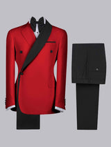 Men's Suits 2 Pieces Modern Style Shawl Lapel Outfit Elegant Style