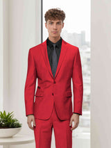 Men's Suits 2 Pieces Slim Fit Two Buttons Blazer and Trousers Cocktail Party Outfit Professional Look