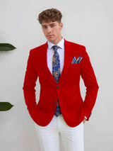 Men's Suits 2 Pieces Tailored Fit Two Buttons Suit Elegant Formal Wear for Business and Weddings