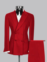 Men's Suits 2 Pieces Tailored Fit Two Buttons Wedding Groom Suits