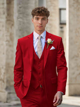 Men's Suits 3 Pieces Classic Fit Groom Outfit Timeless Elegance