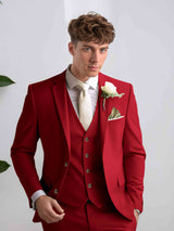 Men's Suits 3 Pieces Classic Fit One Button Groom Outfit Engagement Ceremony Luxury Style