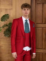 Men's Suits 3 Pieces Classic Fit One Button Wedding Groom Outfit