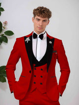 Men's Suits 3 Pieces Classic Fit One Button Wedding Outfit Elegant Formal Wear