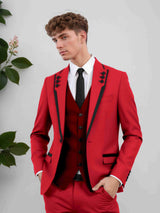 Men's Suits 3 Pieces Modern Style Two Buttons Engagement Party Outfit