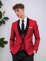 Men's Suits 3 Pieces Modern Style Two Buttons Groom Outfit All Season Wear