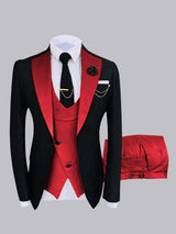 Men's Suits 3 Pieces Tailored Fit One Button Elegant Formal Outlook