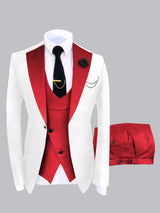 Men's Suits 3 Pieces Tailored Fit One Button Elegant Formal Wear