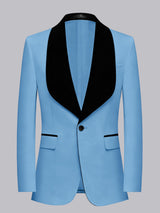 Men's Blazer Slim Fit Shawl Lapel One Button Formal Jacket for Wedding and Events