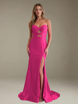 Free Shipping Mermaid Sweetheart Sleeveless Prom Dress Side Slit